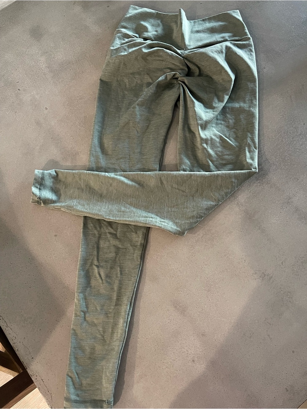 Olive Green High-Waist Leggings